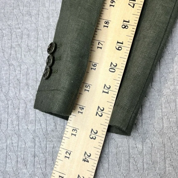 (Sene) linen New‎ without tags Men (44) blazer 2 button olive formal sport Coat